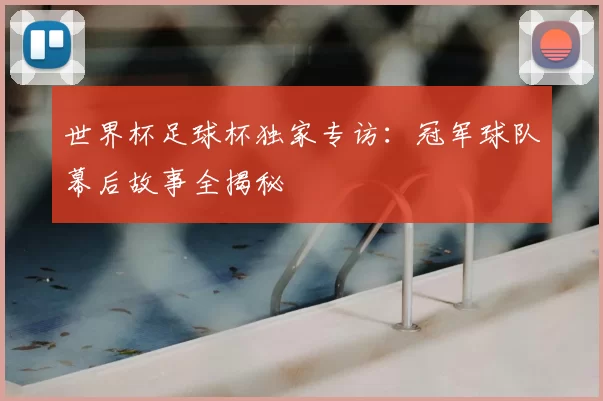 世界杯足球杯独家专访:冠军球队幕后故事全揭秘