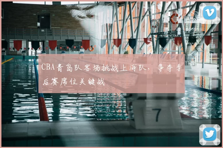CBA青岛队客场挑战上海队，争夺季后赛席位关键战