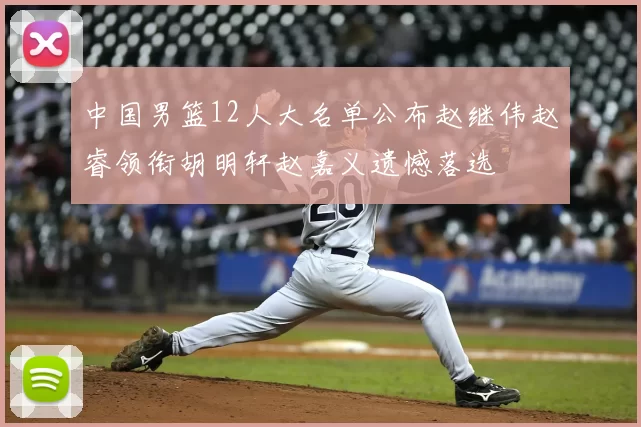 中国男篮12人大名单公布赵继伟赵睿领衔胡明轩赵嘉义遗憾落选
